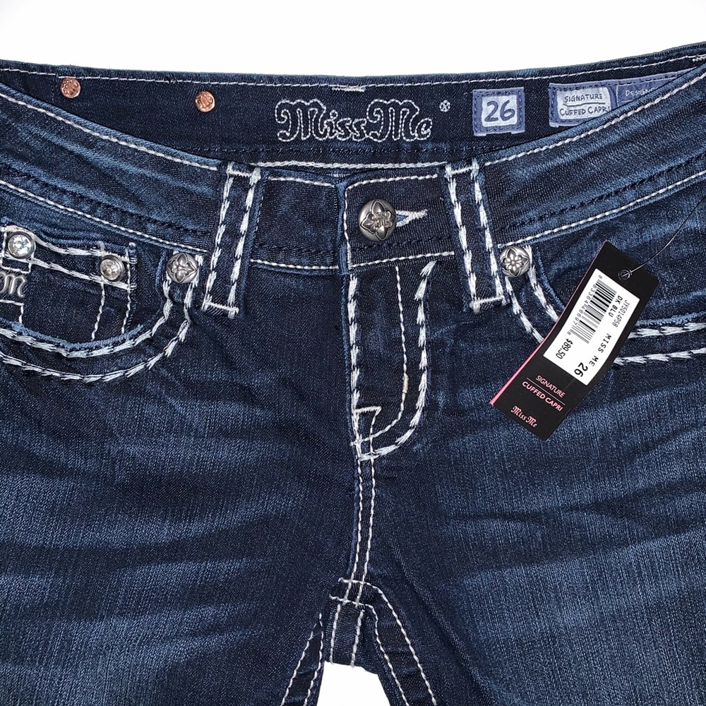 Miss Me signature cuffed capris - Picture 4 of 5